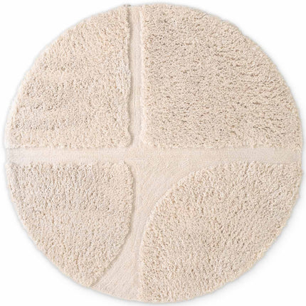 Vloerkleed Jasper Rond - Crème