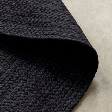 Vloerkleed Rangpur Rond - Zwart