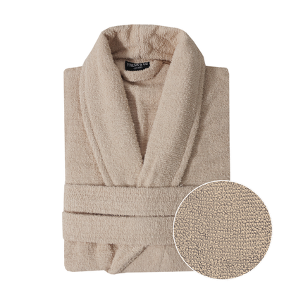 Luxe Badjas Katoen - Beige
