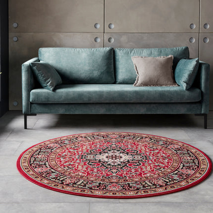 Vloerkleed Skazar Isfahan Rond - rood