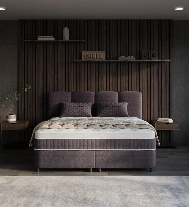 Boxspring met Opbergruimte - Allure - Antraciet