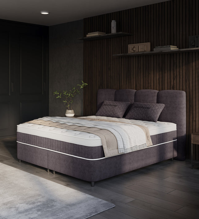 Boxspring met Opbergruimte - Allure - Antraciet