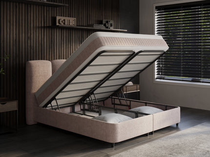 Boxspring met Opbergruimte - Allure - Taupe