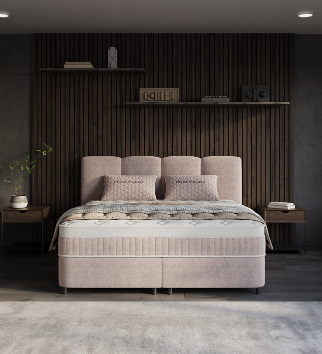 Boxspring met Opbergruimte - Allure - Taupe