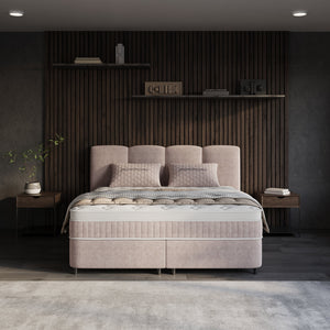 Boxspring met Opbergruimte - Allure - Taupe