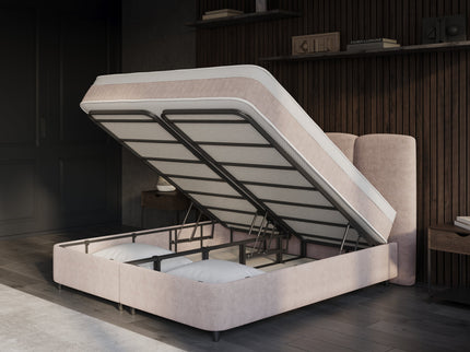 Boxspring met Opbergruimte - Allure - Taupe