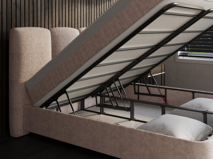 Boxspring met Opbergruimte - Allure - Taupe