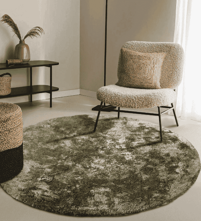 Vloerkleed Calida Rond - Groen