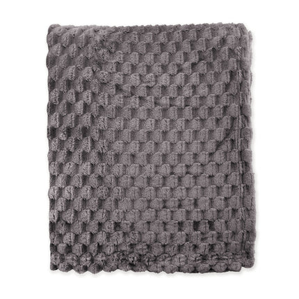 Bedsprei Fluffy Dots - Antraciet