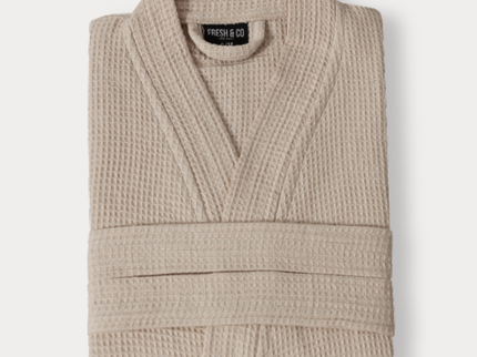 Badjas Wafel Katoen - Beige