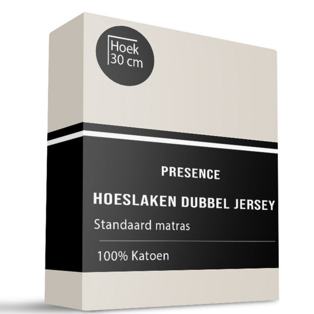 Hoeslaken - Katoen Dubbel Jersey - Creme