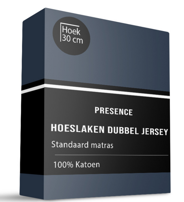 Hoeslaken - Katoen Dubbel Jersey - Navy