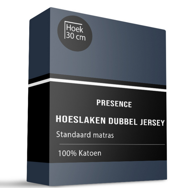 Hoeslaken - Katoen Dubbel Jersey - Navy