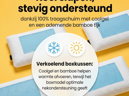 Boxkussen Bamboe - Traagschuim