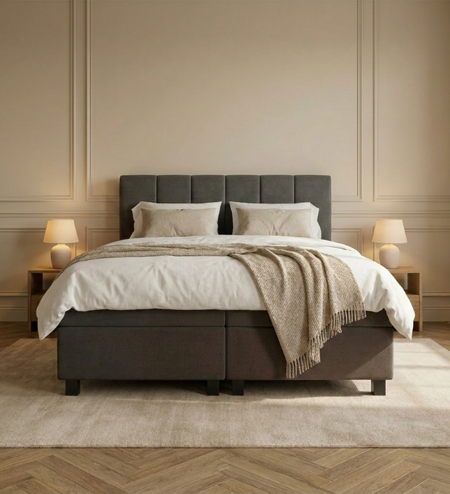 Boxspring Hotel - Wide - Antraciet