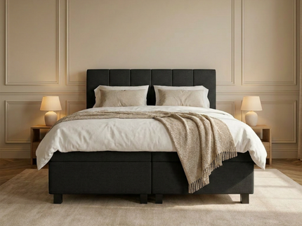 Boxspring Hotel - Wide - Zwart