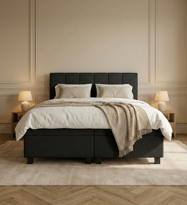Boxspring Hotel - Wide - Zwart