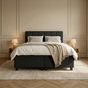 Boxspring Hotel - Wide - Zwart