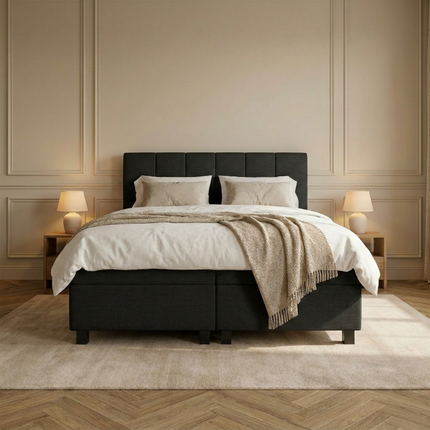 Boxspring Hotel - Wide - Zwart
