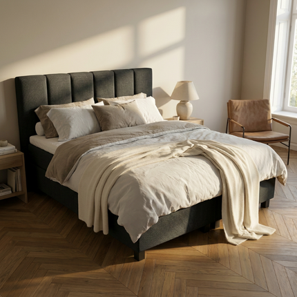 Boxspring Hotel Suite - Wide - Antraciet