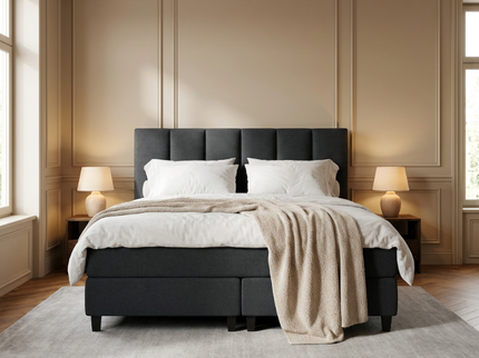 Boxspring Hotel Luxury - Wide - Antraciet