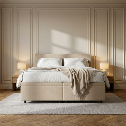 Boxspring met Opbergruimte Hotel Essence - Beige
