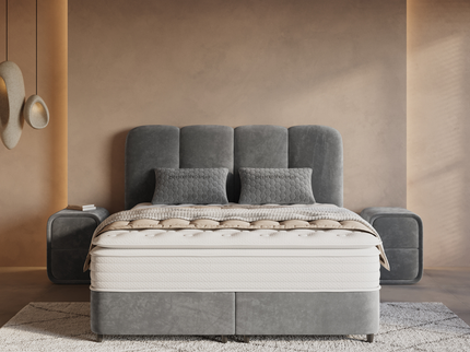 Boxspring met Opbergruimte Pearl - Antraciet