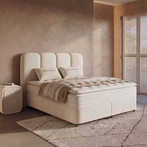 Boxspring met Opbergruimte Pearl - Beige
