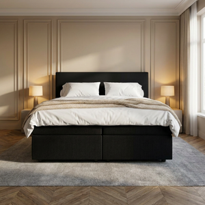 Boxspring met Opbergruimte Hotel Essence - Zwart