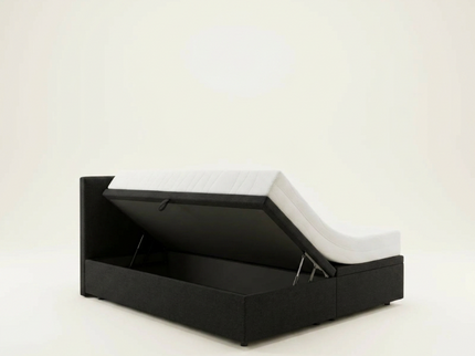 Boxspring met Opbergruimte Hotel Essence - Zwart