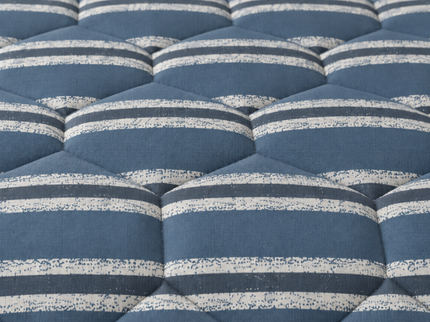 Easy Dekbed Zonder Overtrek - Double Stripe - Blauw