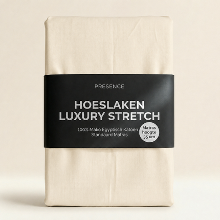 Hoeslaken - Mako Jersey Katoen - Crème