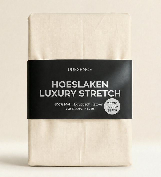 Hoeslaken - Mako Jersey Katoen - Crème