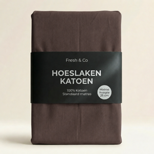 Hoeslaken - Katoen - Taupe