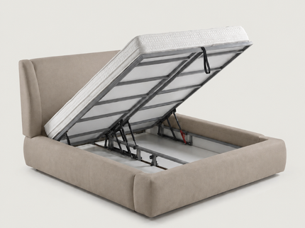 Boxspring met Opbergruimte - Milano - Beige