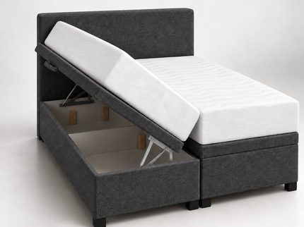 Boxspring met Opbergruimte Hotel Essence - Antraciet