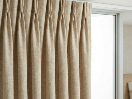 Gordijnen met Linnen Look - Haken - Beige