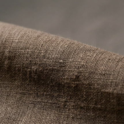 Gordijnen met Linnen Look - Ringen - Taupe