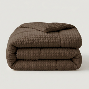 Easy Dekbed Zonder Overtrek Teddy Check - Bruin