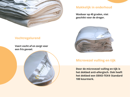Dekbed Hotel - 4-Seizoenen - Orange Line