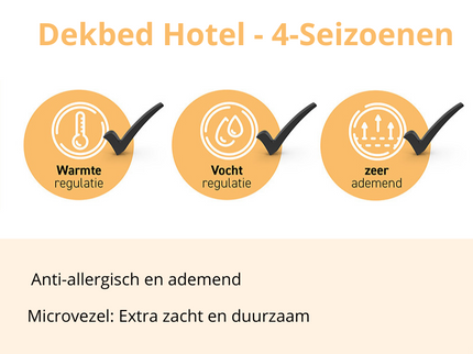 Dekbed Hotel - 4-Seizoenen - Orange Line