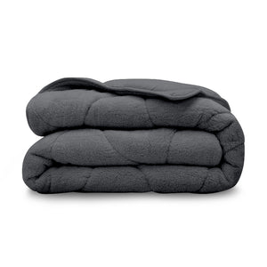 Easy Dekbed Teddy - Antraciet