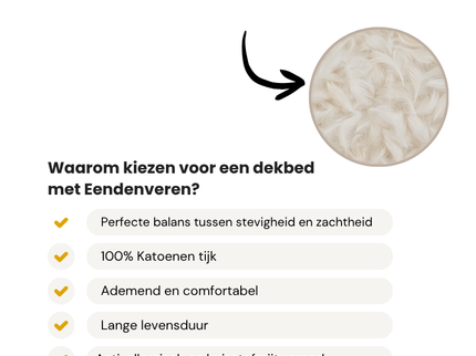 Dekbed Dons - 85% Eendenveren - 4 Seizoenen