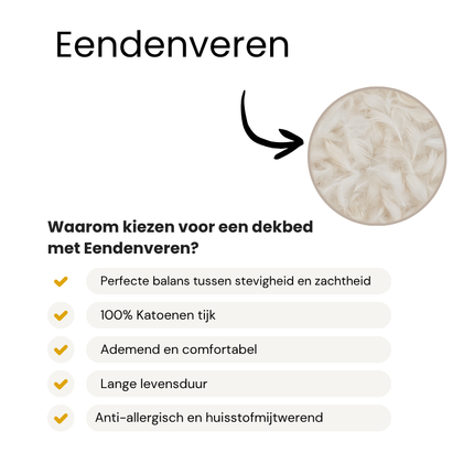 Dekbed Dons - 85% Eendenveren - All Season