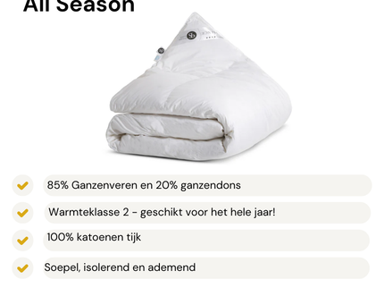 Dekbed Dons - 80% Ganzenveren - All Season