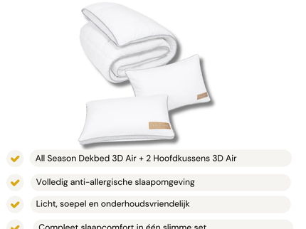 3D Air Anti-Allergie Slaapset Bundel