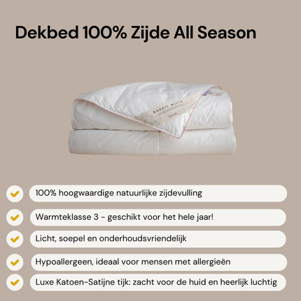 Dekbed - 100% Zijde - All Season