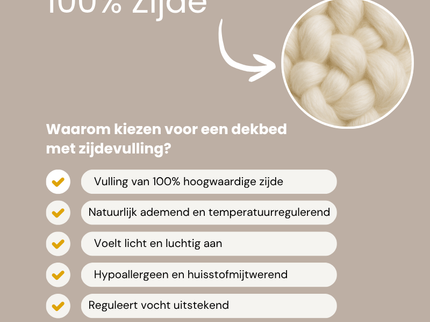 Dekbed - 100% Zijde - All Season