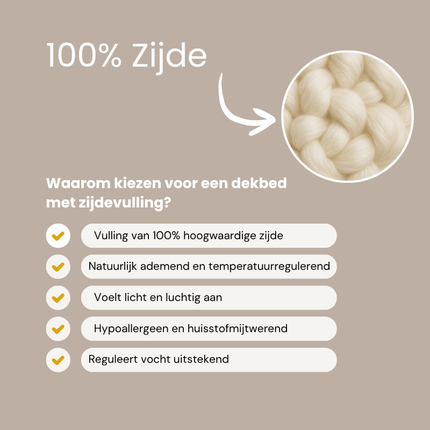Dekbed - 100% Zijde - 4 Seizoenen