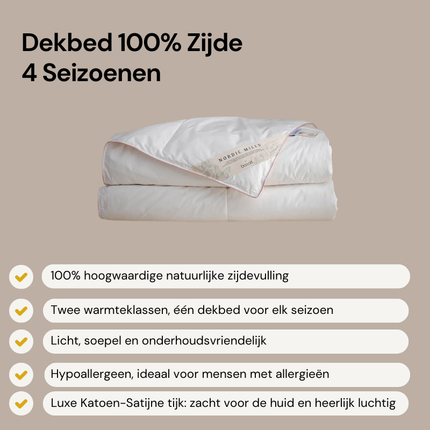 Dekbed - 100% Zijde - 4 Seizoenen